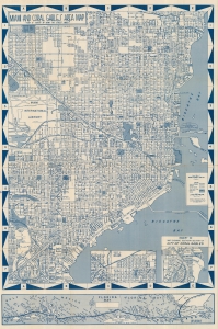 1949 Approved Atlas and Maps Ltd. City Plan or Map of Miami, Florida