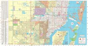 1973 H. M. Gousha Company City Plan or Map of Miami, Florida