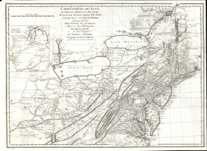 1786 Tardieu and Evans Map of the Middle British Colonies: Ohio, Pennsylvania, Kentucky