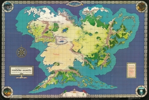 1982 Fenlon Map of J. R. R. Tolkien's Middle Earth (Endor Continent)