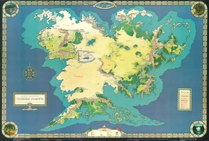 1982 Fenlon Map of J. R. R. Tolkien's Middle Earth (Endor Continent)