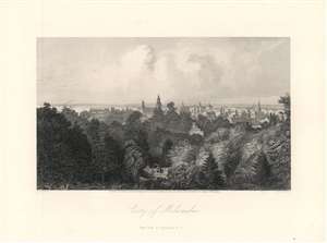 1873 Warren View of Milwaukee, Wisconsin