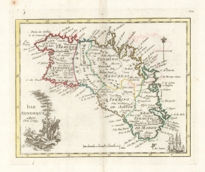 1769 Le Rouge/ Crépy Map of Minorca