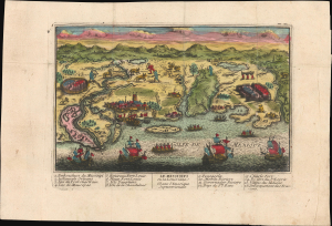 1720 Chéreau View Map of the Gulf Littoral and New Orleans - 1st View of New Orelans