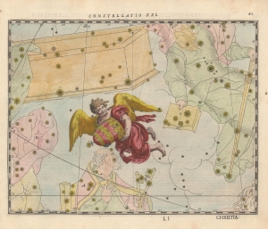 1627 Schiller Celestial Chart of the Triangulum Constellation