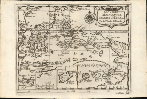 1683 Sanson Map of the East Indies w/ the Spice Islands [Maluku Islands, Indonesia]