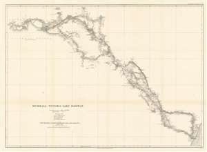 1893 Royal Geographical Society Map of the Mombasa-Lake Victoria Railway