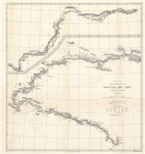 1894 Rockhill Map of China, Tibet, and Mongolia