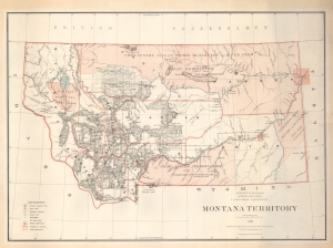 1879 General Land Office Map of Montana Territory
