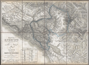 1838 Karacsay Map of Montenegro