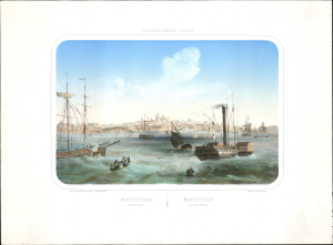 1859 Berthet View of Montevideo