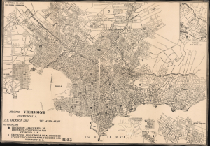 1953 Viermond S.A. Plan of Montevideo directed by Eladio Dieste