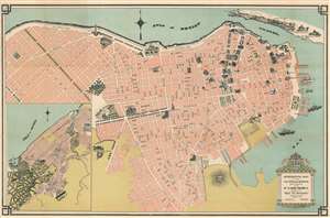 1927 Loret de Mola Pictorial Map of Havana, Cuba