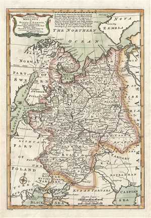 1747 Bowen Map of European Russia