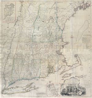 1774 Jefferys and Braddock Mead Map of New England (Most Inhabited Part)