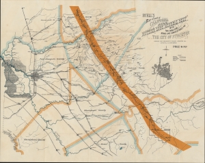 1898 Buell Map of the Mother Lode, Stockton, California