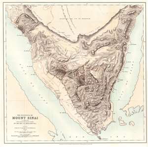 1868 Holland Map of the Sinai Peninsula