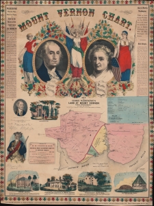 1860 Lloyd Map of Mount Vernon, Virginia, George Washington's Home