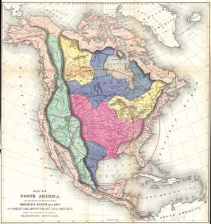 1873 Gilpin Geological Map of North America