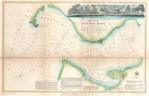 1851 U. S. Coast Survey Map of the Mouth of the Columbia River in Washington and Oregon