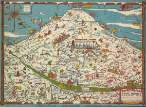 1973 Darr Company Pictorial Map of Mt. Hood Recreation Area, Oregon
