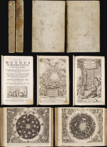 1678 Kircher Atlas of the Interior of the World w/Volcanic Systems