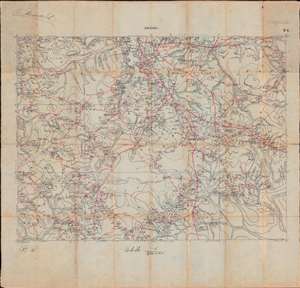 1916 Massart Manuscript Map of Mwanza Tanzania, WWI East Africa Campaign