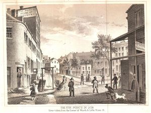 1859 Valentine's View of the Five Points, New York City