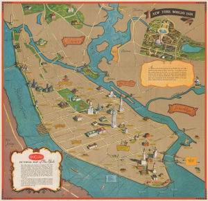 1939 Annand Pictorial Map of New York City and World's Fair