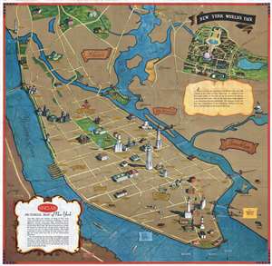 1939 Annand Pictorial Map of New York City and World's Fair