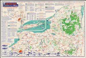 1948 Pictorial Map of New York State w/ Parks and Nature Conservancy