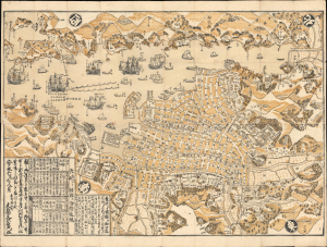 1778 Ohata Ukiyo-e View of Nagasaki, Japan