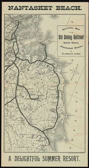 1890 Rand Avery Map of Nantasket Beach, Massachusetts and Vicinity