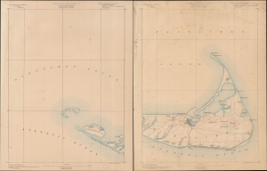 1887 U. S. Geological Survey Map of Nantucket, Massachusetts (2 Sheets)