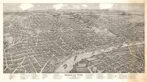 1958 First American National Bank of Nashville View of Nashville