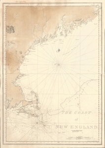 1776 Des Barres Chart or Map of New England