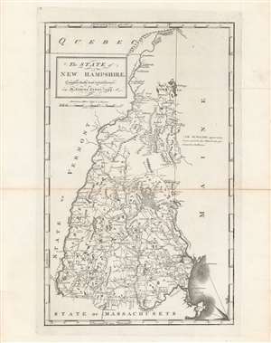 1794 Carey / Lewis Map of New Hampshire