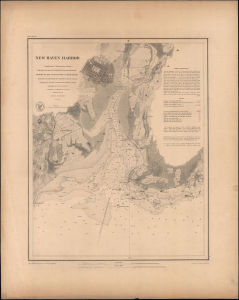 1846 U.S.C.S. Chart of Harbor of New Haven, Connecticut (Separate Issue)