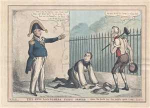 1830 Heath Political Cartoon After the Ascension of King William IV