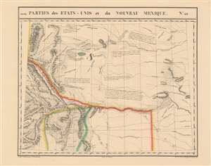 1827 Map of New Mexico and the Colorado Territory