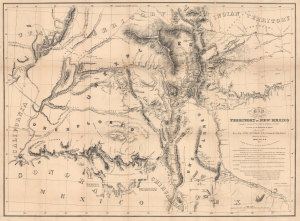 1851 / 1885 Parke and Kern Map of New Mexico Territory