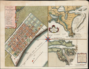 1769 Isaak Tirion Map of New Orleans
