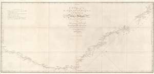 1773 Cook Map of New South Wales, Australia