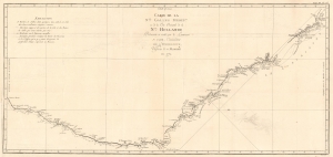1774 Cook Map of New South Wales, Australia