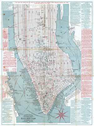 1877 Edsall City Map or Plan of New York City