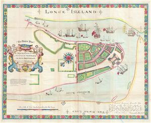 1664 Map of New York City or 'The Duke's Plan' (1859 Reissue)