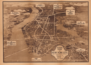 1933 Fairchild Aerial View of New York City