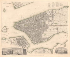 1840 S.D.U.K. Map of New York City
