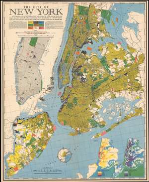 1939 Richard Edes Harrison Map of New York City