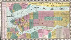 1857 Phelps City Map or Plan of New York City